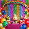 XtraLarge Multicolor Fringe Backdrop - Pack of 3 | Foil Fringe Curtain for Hawaiian, Luau, Fiesta, Tropical Party Decorations | Streamers Party Decorations for Birthday, Wedding, Baby Shower